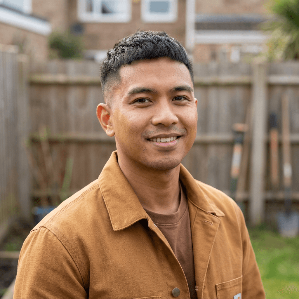 David Chen standing inside his restaurant